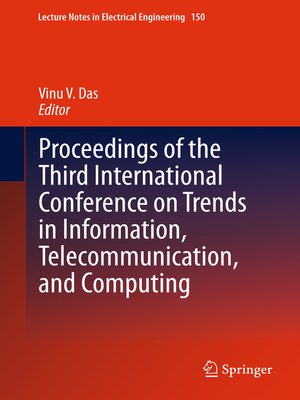 cover image of Proceedings of the Third International Conference on Trends in Information, Telecommunication and Computing